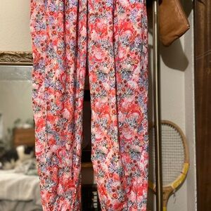 lululemon athletica Floral Track Pants - Red and Pink